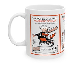 Vintage 1966 Baseball Baltimore Orioles Spring Training Ceramic Mug, 11oz 15oz, Gift for Sports Fans, Orioles Memorabilia,