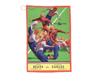 1945 Bears Eagles Football Towel | Vintage Football