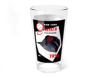 1956 New York Baseball Mixing Glass, 16oz | Vintage Sports Barware