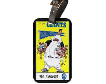 1955 New York Giants Baseball Luggage Tag | Vintage Baseball