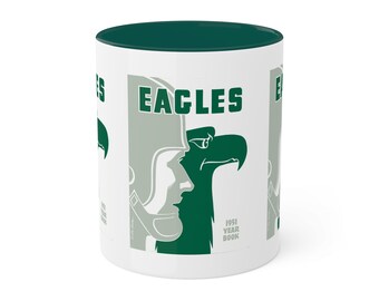 1951 Vintage Philadelphia Eagles Football Yearbook Cover - Colorful Mugs, 11oz