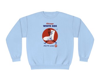 1961 Chicago White Sox Baseball Spring Training Program Cover - Unisex NuBlend® Crewneck Sweatshirt