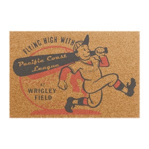 Vintage Pacific Coast League Baseball - Wrigley Field - Los Angeles - Doormat