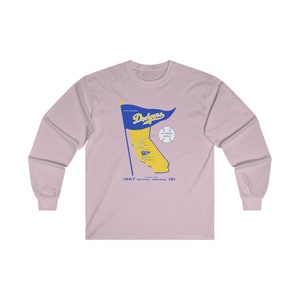 1967 Vintage Santa Barbara Baseball Program Cover - California League - Ultra Cotton Long Sleeve Tee