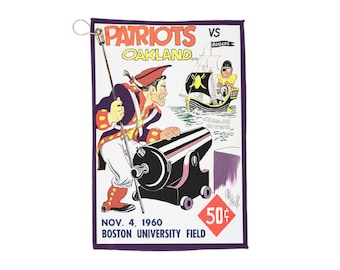 1960 Boston-Oakland Football Design Golf Towel | Vintage Sports