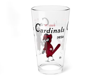 1956 Vintage Cardinals Yearbook Cover  -  Pint Glass, 16oz
