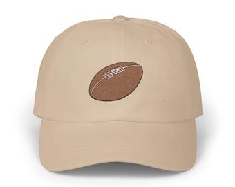 Vintage Football Dad Cap, Retro Sports Baseball Hat, Gift for Dad, Classic Men's Headwear, Father's Day Cap, Embroidered Ball Cap