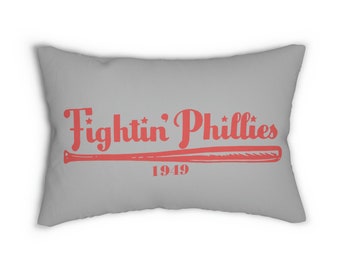 1949 Philadelphia Fighting Phillies - Polyester Lumbar Indoor Pillow