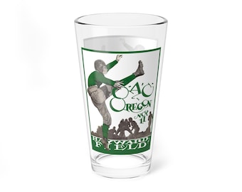 Mixing Glass - 1926 Football University of Oregon - Oregon State, Beer Glass, Barware, Sports Fan Gift, Game Day Glass, College Football