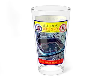 Glass Tumbler,  Baseball World Series Detroit Tigers vs St Louis Cardinals, Barware Gift, Sports Fan Collectible, Vintage Baseball