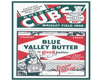 Car Magnets - Vintage 1936 Baseball Chicago Cubs, Sports Fans, Car Accessories, Retro Baseball Decor, Father's Day Gift, Baseball