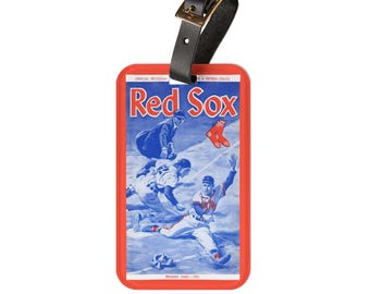 1961 Baseball Boston Luggage Tag | Vintage Sports Travel ID