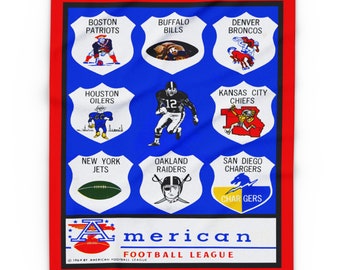 1964 Vintage AFL Football Program Cover - Arctic Fleece Blanket