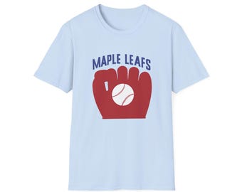 Vintage 1952 Baseball Toronto Maple Leafs Unisex Softstyle T-Shirt, Sports Tee, Retro Graphic Shirt, Baseball Fan Gift, Blue Jays Apparel