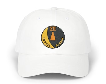 Space Mission Dad Cap, Nasa Gemini 12 Flight Patch Hat, Embroidered Baseball Cap, Space Lover Gift, Astronomy Hat, Vintage Style Cap