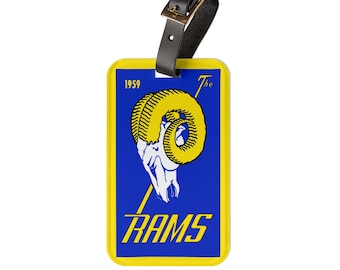 1959 Football Rams Luggage Tag | Vintage Football