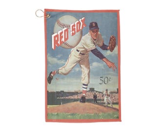 Vintage 1959 Baseball Boston Red Sox Golf Towel - Sports Memorabilia, Gift for Baseball Fans, Father's Day Gift, Golf Accessories
