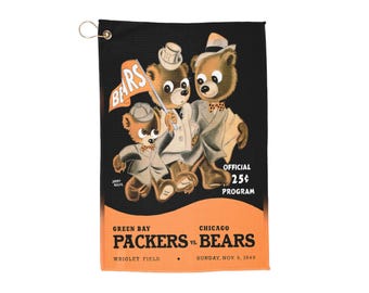 1949 Packers Bears Football Towel | Retro Sports Team Towel