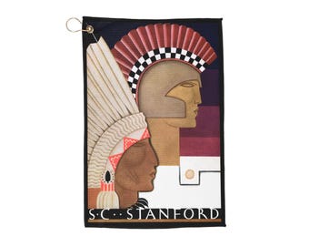 1929 Stanford Football Golf Towel | Vintage Collegiate Logo