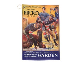 Vintage 1935-1936 Hockey New York Americans Golf Towel - Sports Memorabilia, Team Logo, Retro Golf Accessory, Gift for Hockey Fans, Golf
