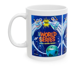 Ceramic Mug, 1965 Baseball World Series: Minnesota Twins - Los Angeles Dodgers, Sports Fan Gift, Baseball Lover Mug, MLB Collector Cup,