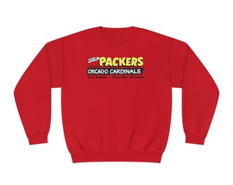 1955 Packers Chicago Cardinals Football Program - Unisex NuBlend® Crewneck Sweatshirt