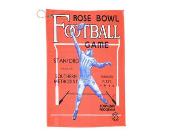 1936 Football Rose Bowl Stanford-Southern Methodist Golf Towel