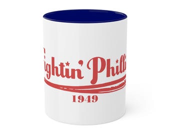 1949 Philadelphia Baseball Fighting Phillies - Colorful Mugs, 11oz