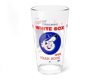 1959 Vintage Chicago White Sox Baseball Yearbook Cover -  Pint Glass, 16oz