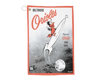 1958 Baltimore Orioles Vintage Golf Towel | Retro Baseball