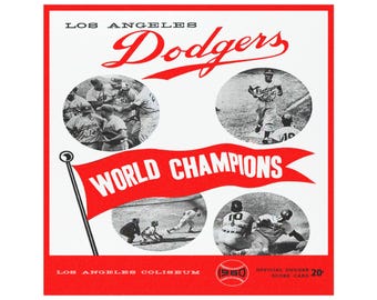 Car Magnets - 1960 Baseball Dodgers World Champions, Vehicle Decoration, Sports Fan Gift, Retro Sports Magnet, Baseball Memorabilia, Vintage