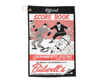 1951 Sacramento Solons Baseball Golf Towel | Vintage Baseball