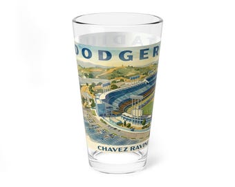 Chavez Ravine Dodger Stadium Mixing Glass 16oz