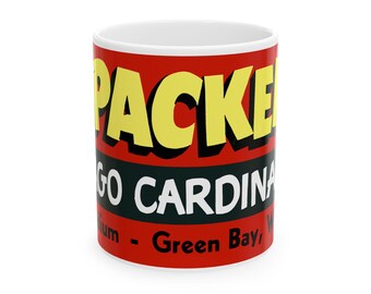1955 Football - Packers - Cardinals - Ceramic Mug, (11oz, 15oz)