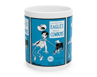 1962 Football Cowboys-Eagles Mug | Ceramic Coffee Cup 11oz 15oz