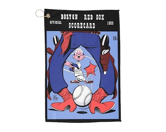 Golf Towels, 1959 Baseball Boston Red Sox Design - Sports Gift, Golf Accessory, Vintage Towel, Golf Lover Present, Retro Golf Towel