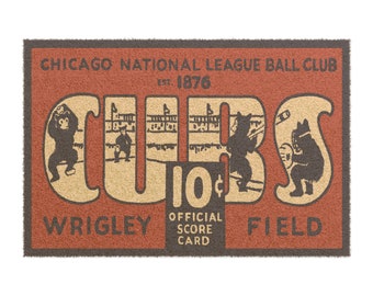 1929 Vintage Chicago Cubs Baseball - Doormat