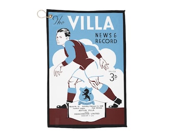 Golf Towels, Vintage Football Towel, Soccer Fans Gift, Sports Towels, Retro Soccer Towel, English Football Tea Towel
