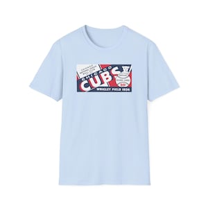Vintage Baseball Scorecard Unisex Softstyle T-Shirt, 1936 Cubs Fan T-Shirt, Sport Fanbekleidung, Chicago Baseball Shirt, Baseball Scorecard Top
