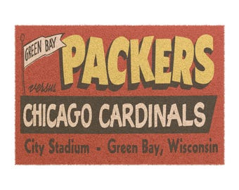 1955 Football - Packers - Cardinals  - Doormat