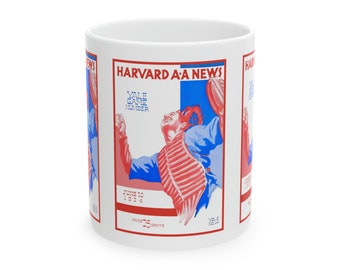 1934 Vintage Yale - Harvard Baseball Program Cover - Ceramic Mug, 11oz
