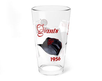 1956 New York Giants Baseball Yearbook Cover -  Pint Glass, 16oz
