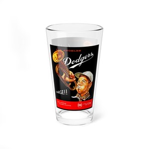 Mixing Glass, 1962 Dodgers Vintage Baseball, 16oz Cup, Sports Barware, Baseball Fan Gift, Dodgers Memorabilia, LA Dodgers Collectible