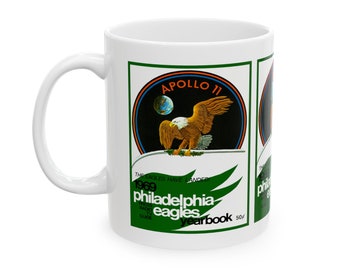 1969 Vintage Philadelphia Eagles Football Yearbook Cover - Ceramic Mug, 11oz