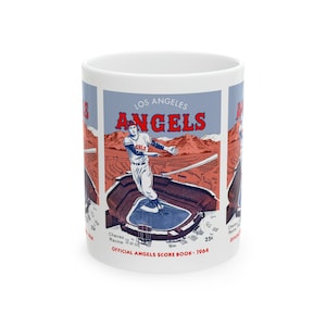 1964 Vintage Los Angeles Angels Baseball Program Cover - Ceramic Mug, 11oz