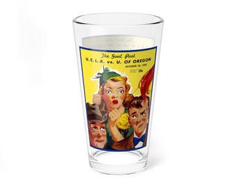 1945 Football Oregon UCLA Mixing Glass | Vintage Football 16oz
