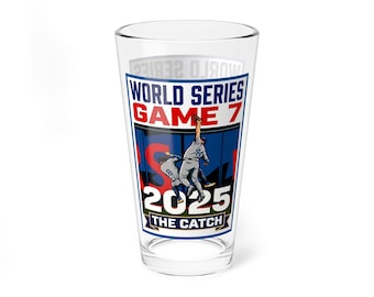 2025 Baseball World Series Game 7 The Catch Mug, 16oz Mixing Glass | Sports Baseball Collectible