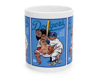 Ceramic Mug, 1969 Baseball Dodgers Gift, Sports Fan Coffee Cup, LA Baseball Team Memorabilia, Baseball Lover Mug, Baseball Memorabilia