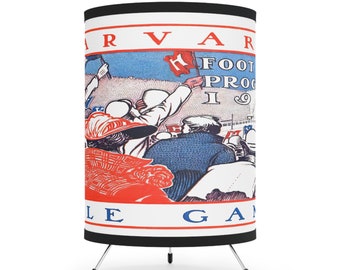 1903 Vintage Harvard - Yale Football Program Cover -Tripod Lamp