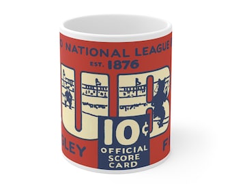 1929 Chicago Cubs Baseball Ceramic Mug, Vintage Sports Fan Gift, Baseball Memorabilia, Baseball Team Drinkware, Sports Lover Gift, Baseball